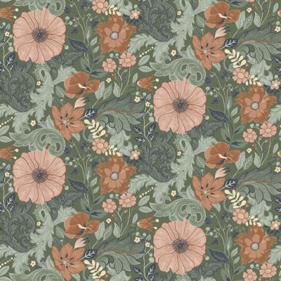 Dutch Wallcoverings Angas - Victor Green - Groen