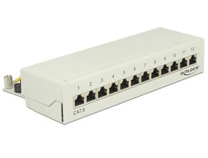 DeLOCK Desktop patchpaneel 12 Port Cat.6 patchpaneel