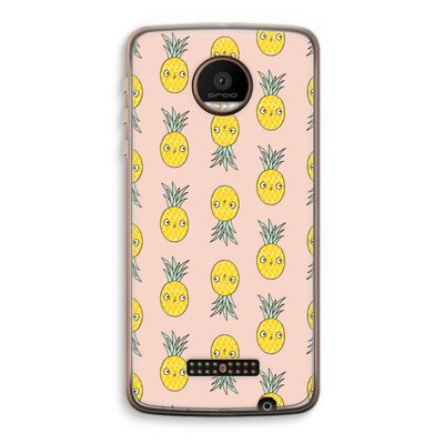 Ananas: Motorola Moto Z Force Transparant Hoesje