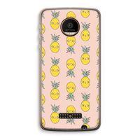 Ananas: Motorola Moto Z Force Transparant Hoesje