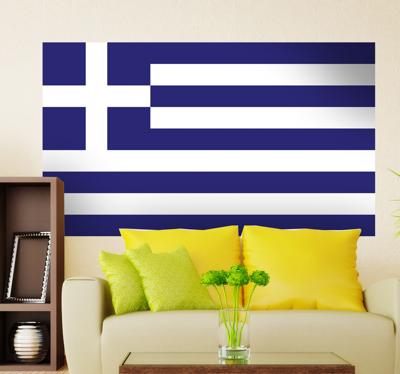 Muursticker vlag Griekenland