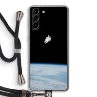 Alone in Space: Samsung Galaxy S21 Plus Transparant Hoesje met koord