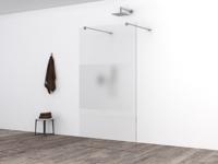 Glasplaat Wiesbaden Slim | 80x200 cm | Nano | Helder met melkglas