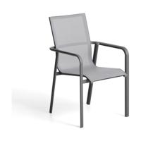 Kave Home Canea tuinstoel Grijs grafiet