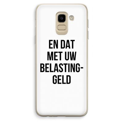 Belastinggeld: Samsung Galaxy J6 (2018) Transparant Hoesje