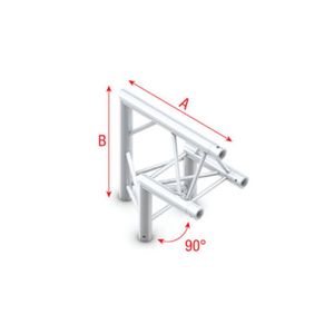 Showtec GT30 Driehoek truss 006 hoek 90g apex up