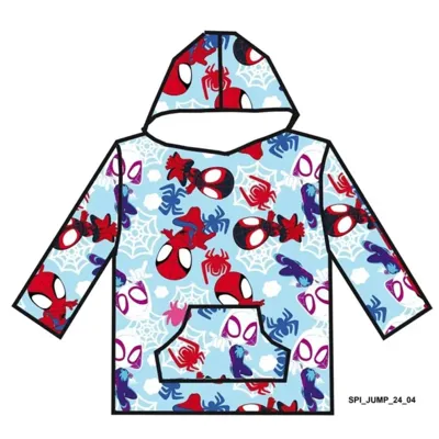 SpiderMan hoodie poncho 7 - 14 jaar - polyester