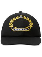 Burberry casquette Oak Leaf Crest en coton - Noir