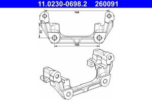 Houder, remklauw 11023006982