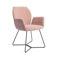 Jesper Home Eetkamerstoel 'Misaki' Beehive Black, kleur Anemone Jesper Home Eetkamerstoel 'Misaki' Beehive Black, kleur Anemone