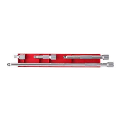 Milwaukee 3/8” verlengstukken voor dopsleutels | 4-delig | 3/8" 38 mm, 76 mm, 152 mm, 356 mm - 4932480638