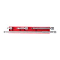 Milwaukee 3/8” verlengstukken voor dopsleutels | 4-delig | 3/8" 38 mm, 76 mm, 152 mm, 356 mm - 4932480638