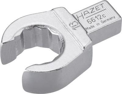HAZET Insteek-ringsleutel · open 6612C-16 · 9 x 12 mm insteekvierkant massief · Buitentwaalfkant profiel · SW 16 mm
