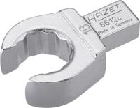 HAZET Insteek-ringsleutel · open 6612C-16 · 9 x 12 mm insteekvierkant massief · Buitentwaalfkant profiel · SW 16 mm