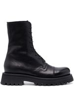 Moma bottines Tronchetto en cuir - Noir - thumbnail