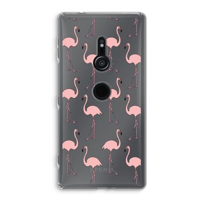 Anything Flamingoes: Sony Xperia XZ2 Transparant Hoesje