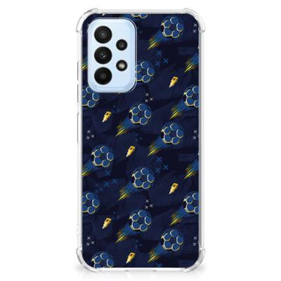Doorzichtige Silicone Hoesje voor Samsung Galaxy A23 Voetbal Doorzichtige Silicone Hoesje voor Samsung Galaxy A23 Voetbal