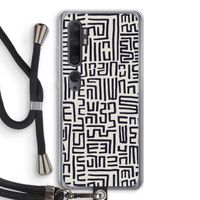 Moroccan Print: Xiaomi Mi Note 10 Transparant Hoesje met koord