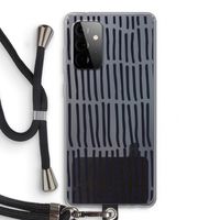 Moroccan stripes: Samsung Galaxy A72 5G Transparant Hoesje met koord