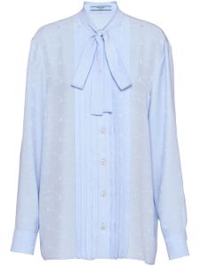 Prada blouse en jacquard - Bleu