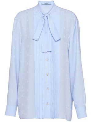 Prada blouse en jacquard - Bleu