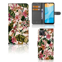 OPPO A15 Hoesje Flowers - thumbnail