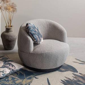 BePureHome Draaifauteuil Woolly Bouclé - Naturel