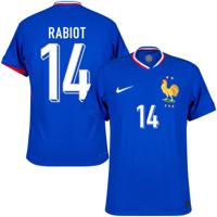 Frankrijk Dri Fit ADV Match Shirt Thuis 2024-2025 + Rabiot 14 - thumbnail