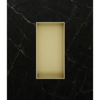 Hotbath &More Inbouwnis - 30 x 15 x 10 cm - Frameless - Geborsteld Messing PVD