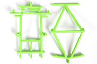 Monster Truck Cage Roof and Hood (Green) (AX31351)