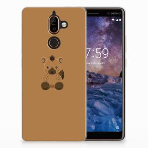 Nokia 7 Plus Telefoonhoesje met Naam Baby Hyena