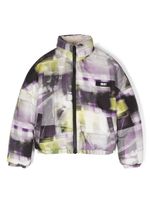 Dkny Kids veste matelassée à imprimé abstrait - Violet