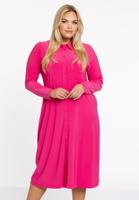 Yoek Blouse midi | Roze | Maat 50/52