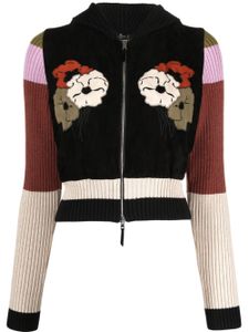 ETRO cardigan zippé à capuche - Noir