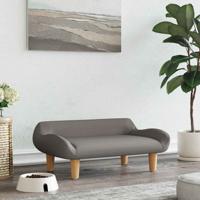 VidaXL Hondenmand 70x40x24 cm stof taupe