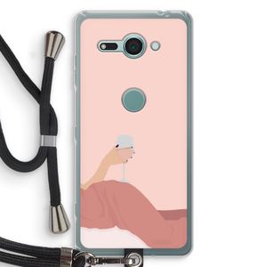 Wine: Sony Xperia XZ2 Compact Transparant Hoesje met koord
