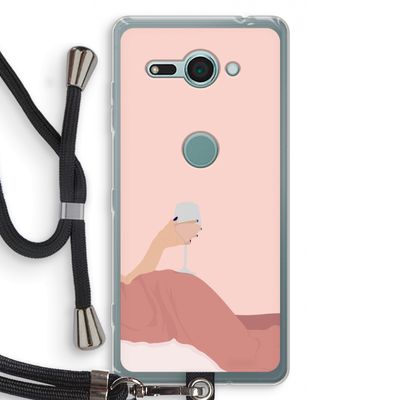 Wine: Sony Xperia XZ2 Compact Transparant Hoesje met koord