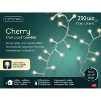 Led Cherry lights 7.5 meter transparant/warm wit Lumineo - Lumineo