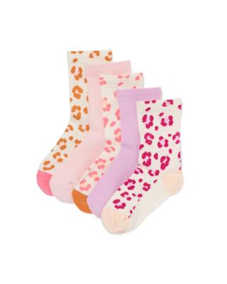 HEMA Kindersokken panter - 5 paar multicolor (multicolor)