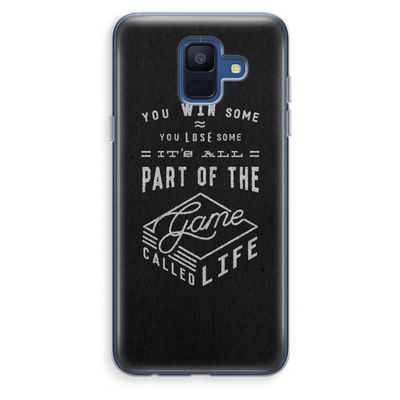 Life: Samsung Galaxy A6 (2018) Transparant Hoesje