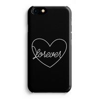 Forever heart black: iPhone 8 Volledig Geprint Hoesje