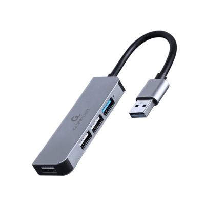 USB-HUB GEMBIRD 4-port USB hub 1 x USB 3.1 + 3 x USB 2.0 Zilverkleurig