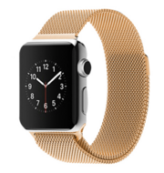 Milanese RVS bandje - Goud - Geschikt voor Apple Watch 38mm / 40mm / 41mm