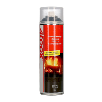 4tecx Hittebestendige lak zwart 500ml