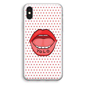 Yolo Denise: iPhone X Transparant Hoesje