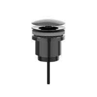 Design Afvoerplug IVY Always Open Zwart Chroom PVD Design Afvoerplug IVY Always Open Zwart Chroom PVD