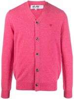 Comme Des Garçons Play cardigan léger en laine - Rose - thumbnail