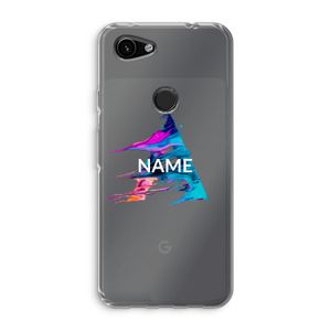 Abstract Spectrum: Google Pixel 3a Transparant Hoesje