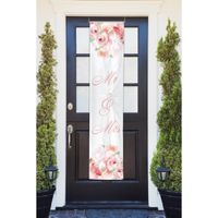 Banner Bruiloft Mr. & Mrs. Rozen (40x180cm) Banner Bruiloft Mr. & Mrs. Rozen (40x180cm)