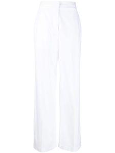 Fabiana Filippi pantalon évasé à taille haute - Blanc